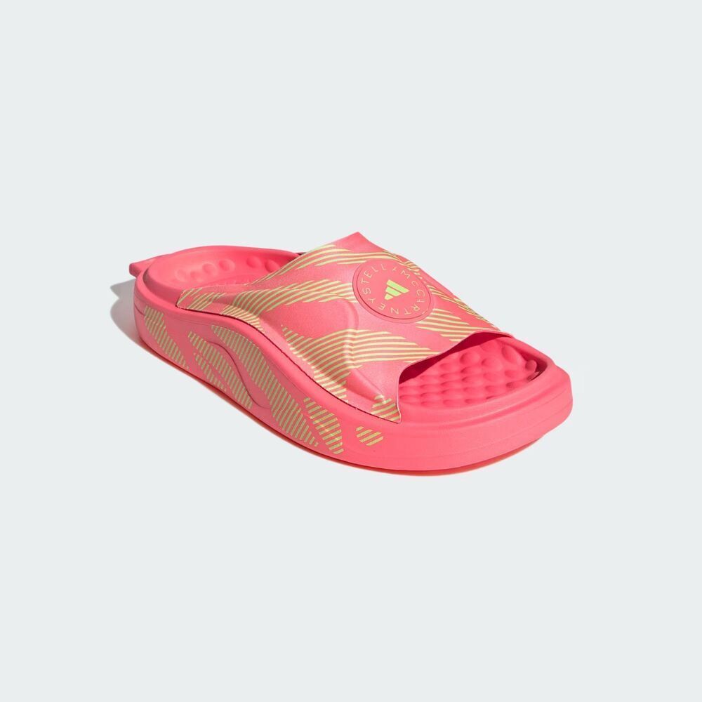 New Adidas by Stella McCartney Women's Shoes Slide Sandals Pink/Yellow Size 8